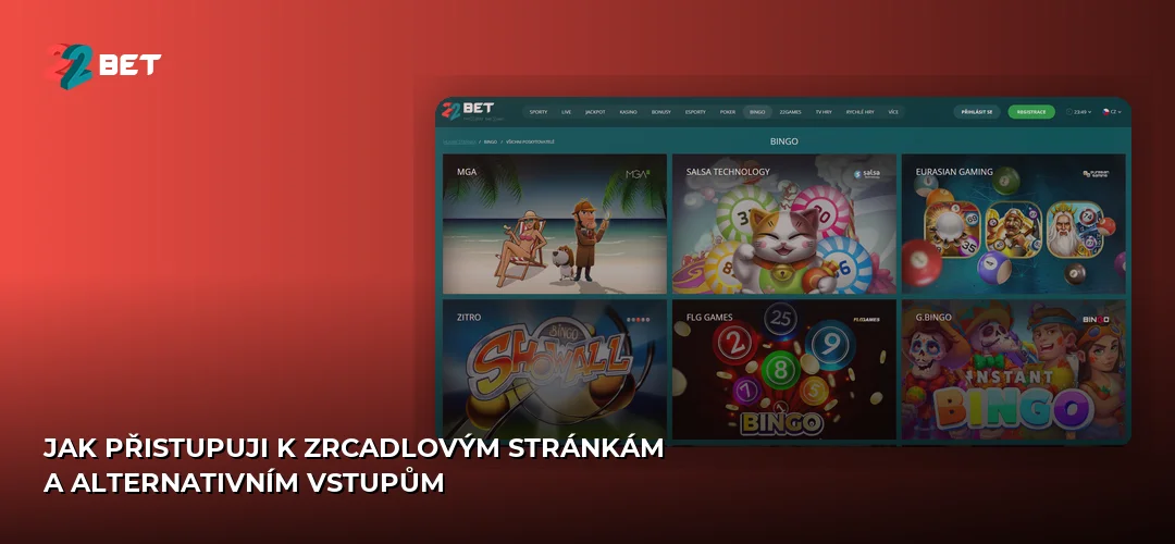 Jak přistupuji k zrcadlovým stránkám a alternativním vstupům